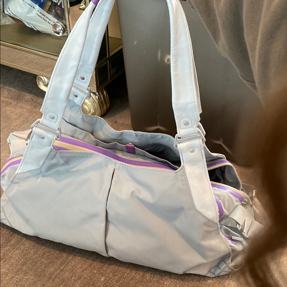 Nike women’s duffle bag. Stylish Gray and Purple